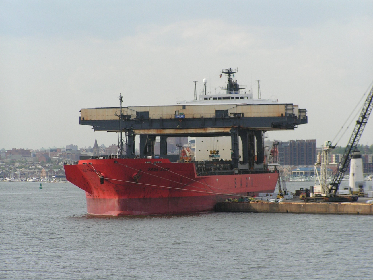 The SAGA TIDE, a bulk carrier