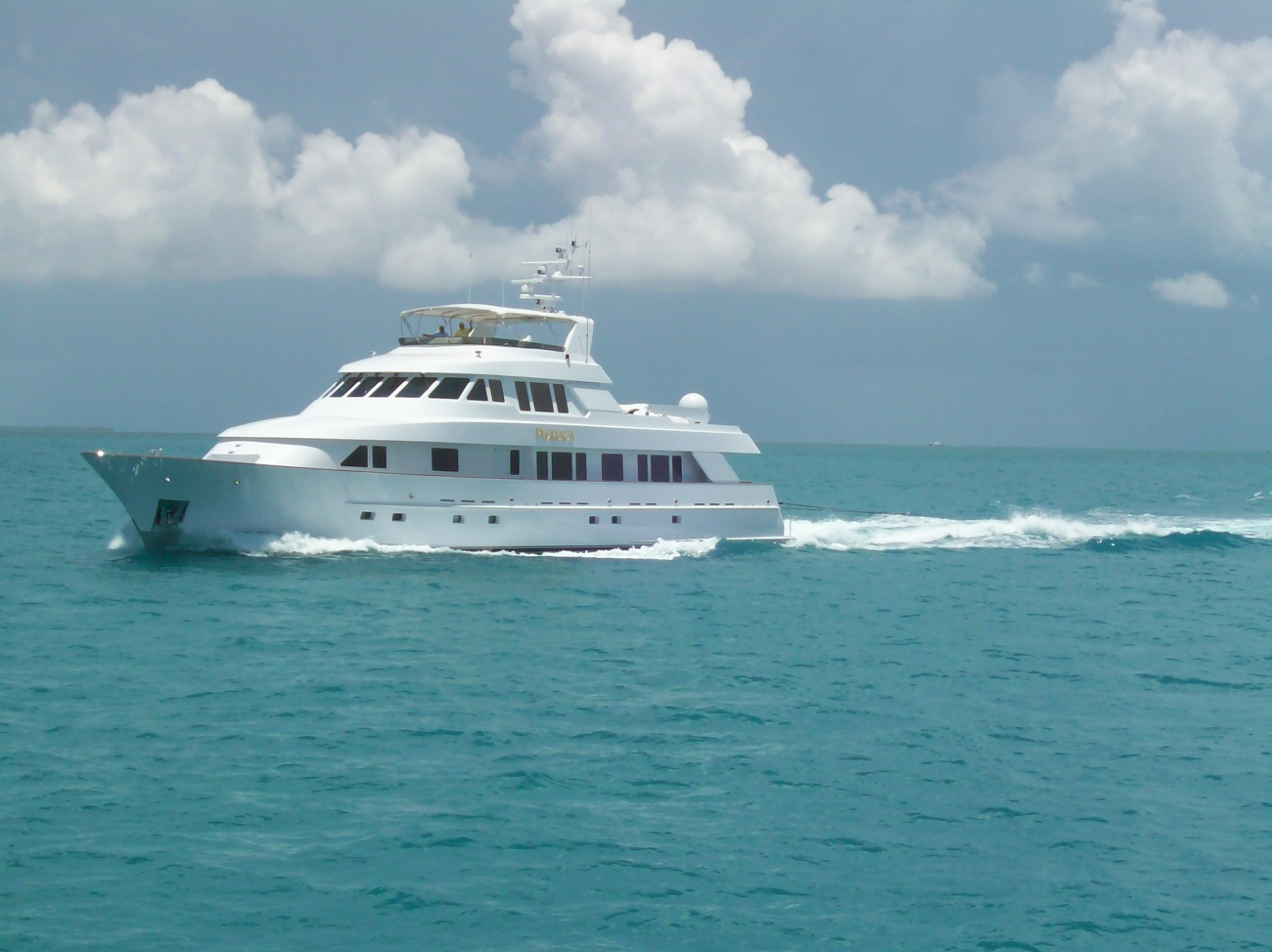 The yacht PHAEDRA off of Key West