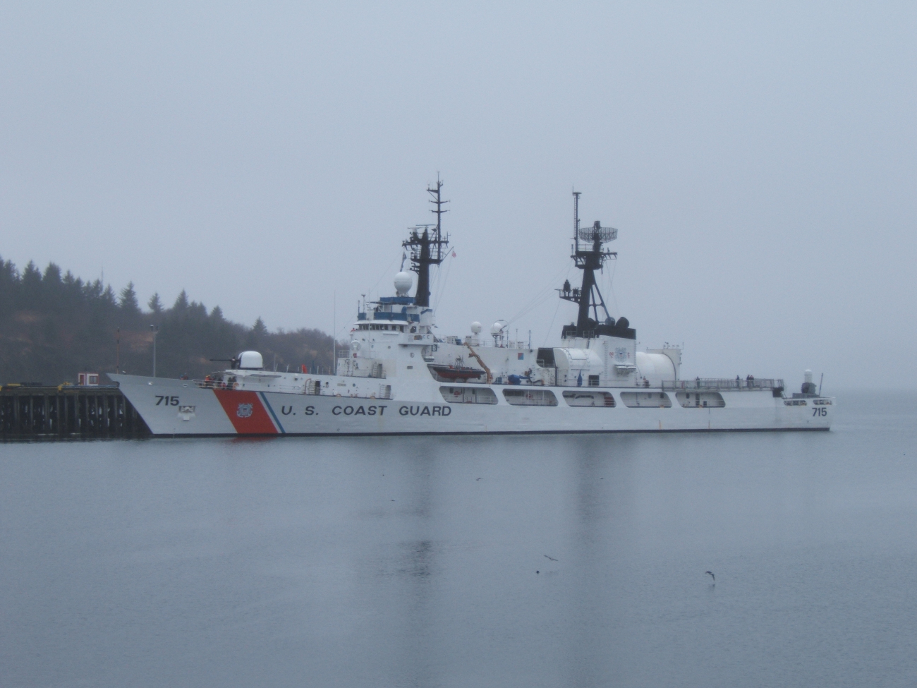 Coast Guard high endurance cutter HAMILTON (WHEC-715) tied up at Kodiak