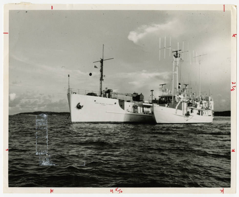 Research vessels USNS JOHN ELLIOTT PILLSBURY and University of Miamivessel GERDA