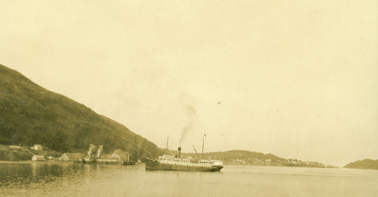 The SS ADMIRAL EVANS - a passenger/cargo vessel servicing Alaskan ports