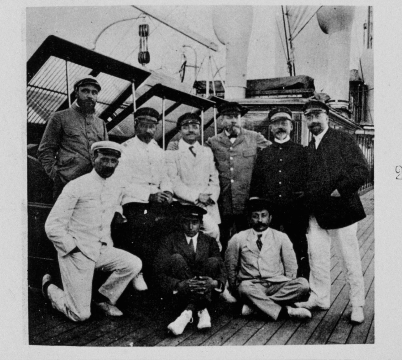 Party on the HIRONDELLE II on August 2, 1914