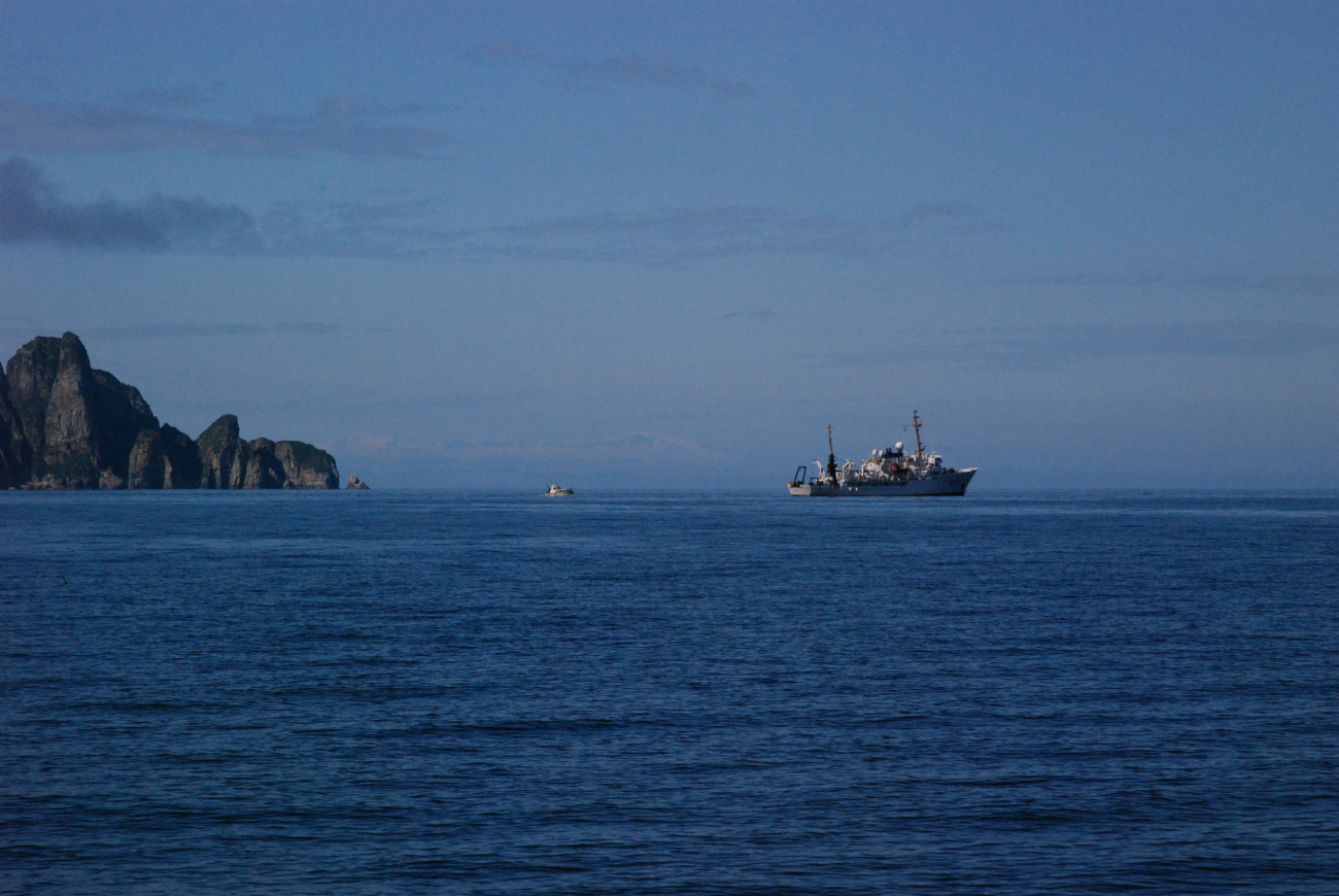 NOAA Ship FAIRWEATHER in the Shumagin Islands