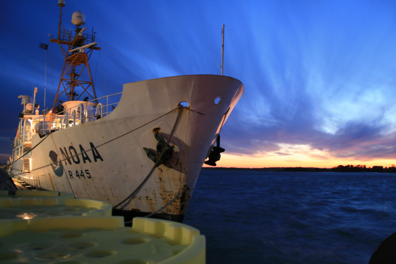 NOAA Ship DELAWARE II in the sunset of its career