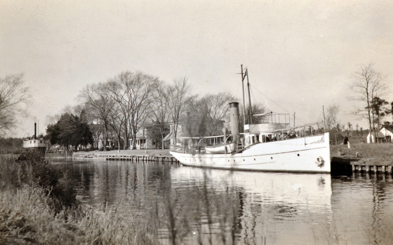 Coast and Geodetic Survey Ship HYDROGRAPHER in theChesapeake and Albemarle Canal