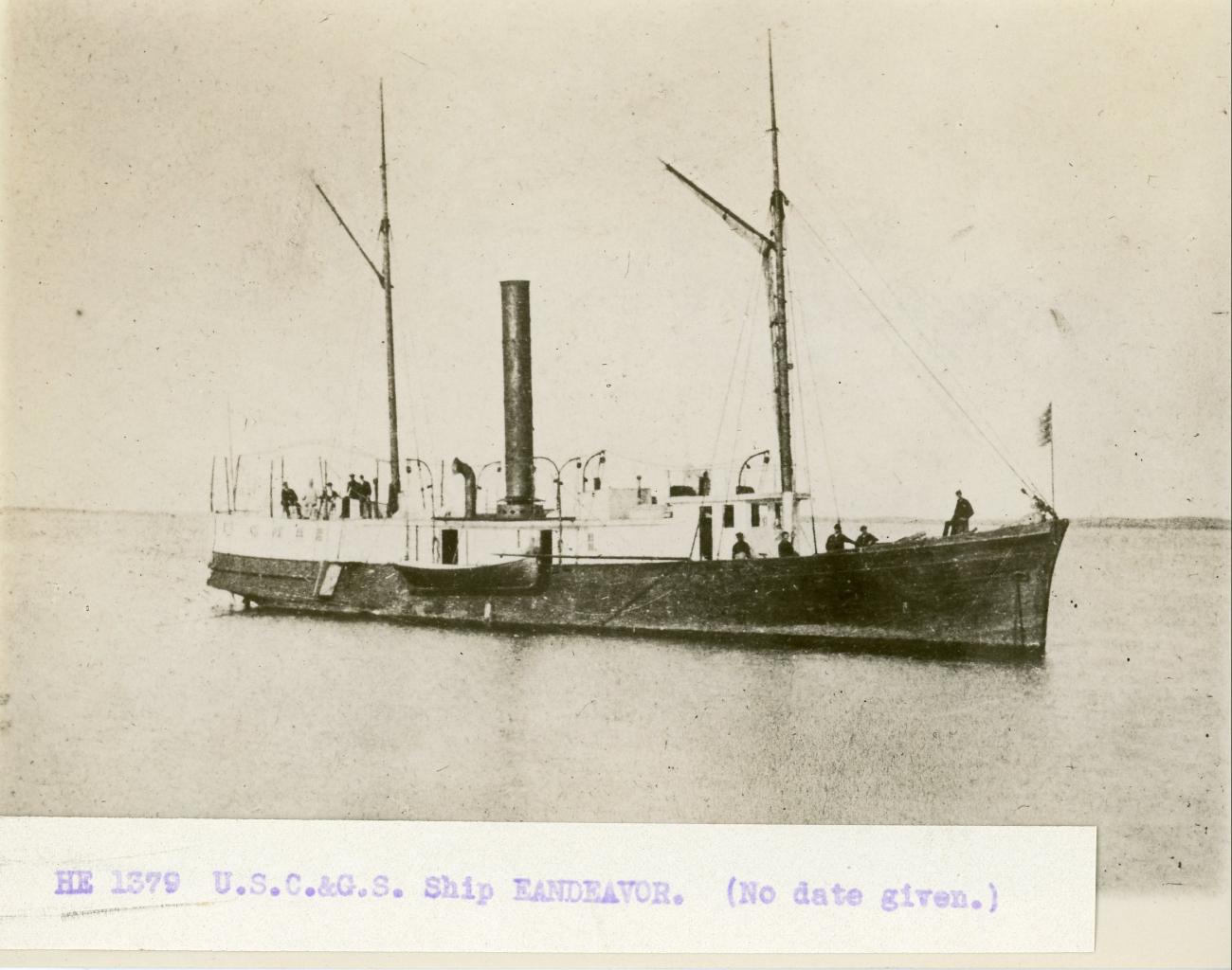 The USC&GS; Ship ENDEAVOR, a former Confederate blockade runner