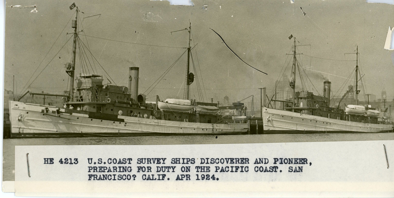 USC&GS; Ships PIONEER and DISCOVERER at San Francisco followingtransit from the East Coast
