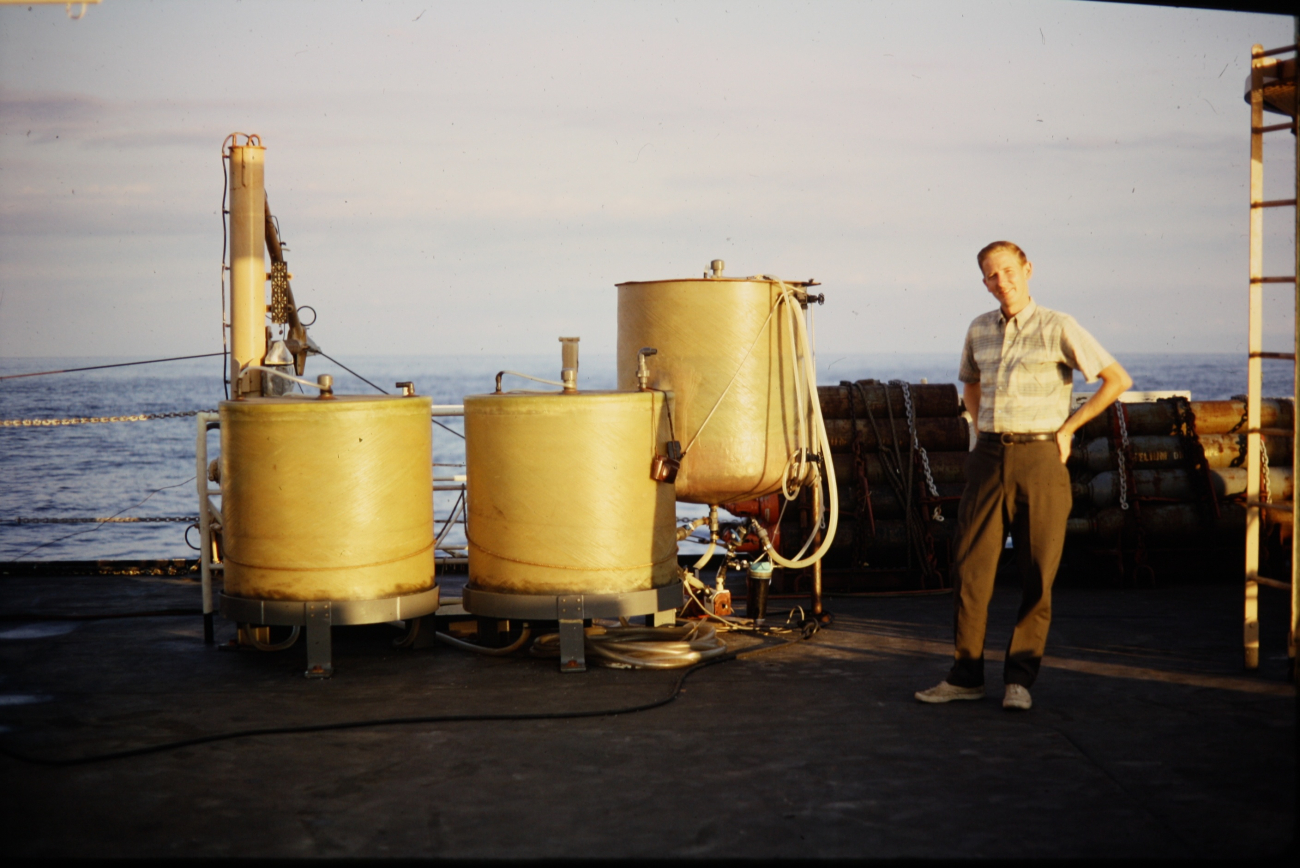 Tanks possibly used for ocean chemistry isotope studies