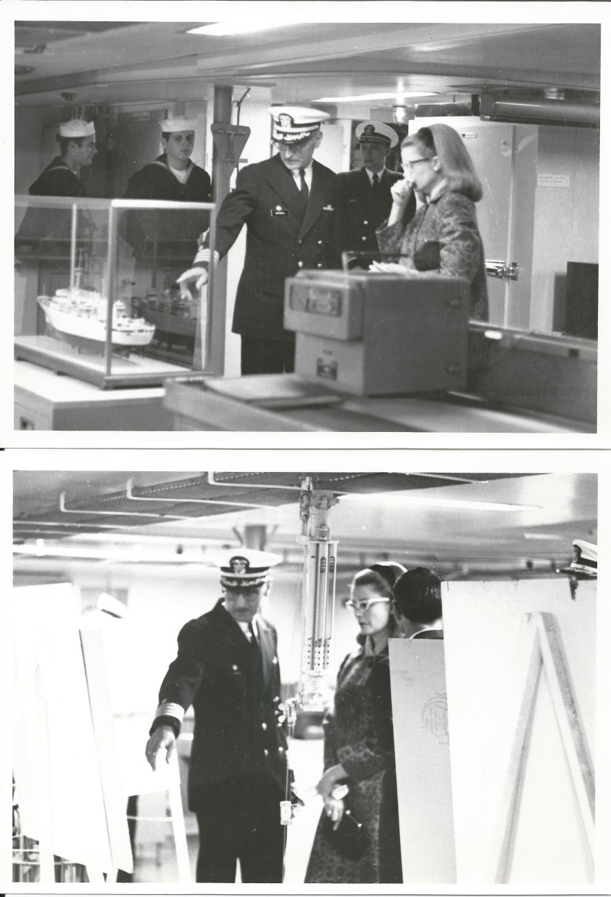 Captain Arthur Wardwell discussing ship systems and mission with PrincessGrace of Monaco