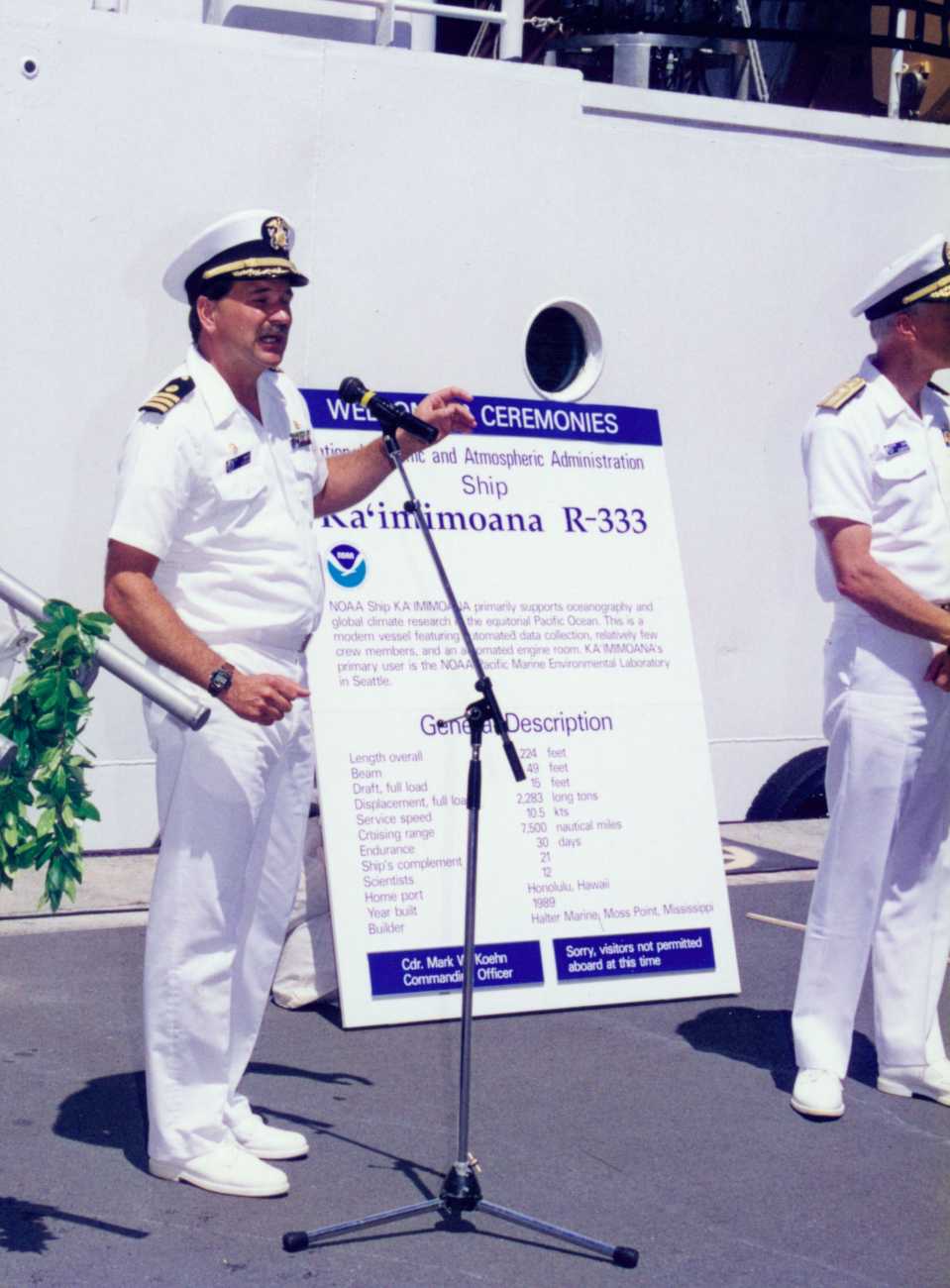 NOAA Ship KA'IMIMOANA at commissioning ceremony