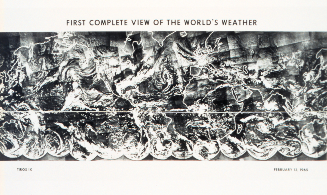 First complete view of the World's Weather - photogaphed by TIROS IX