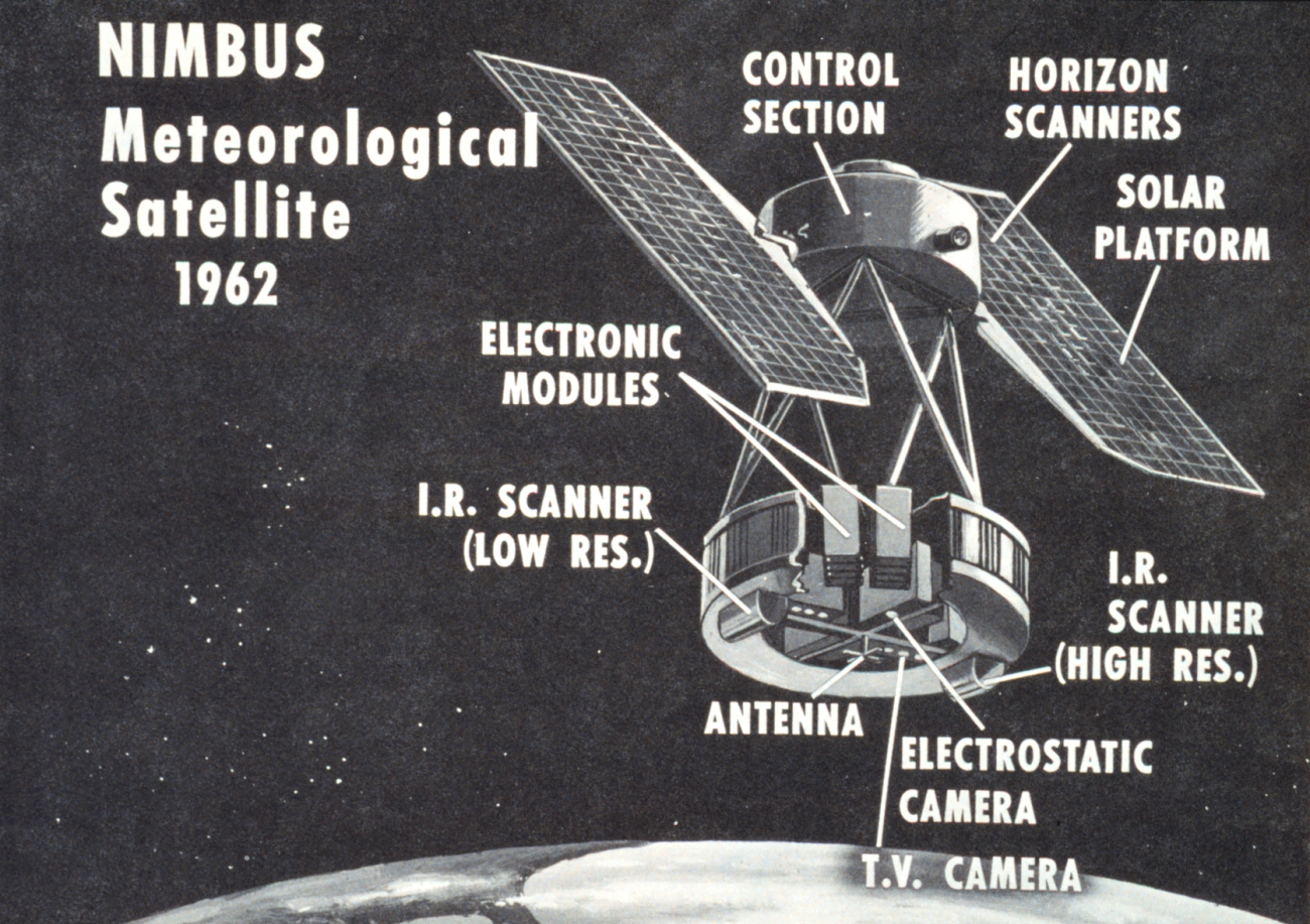 Artist's conception of NIMBUS meteorological satellite system