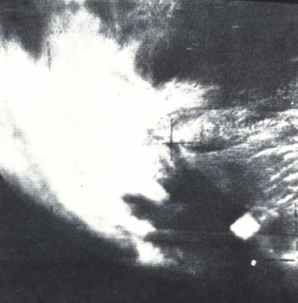 Among the most famous of early satellite weather photographs