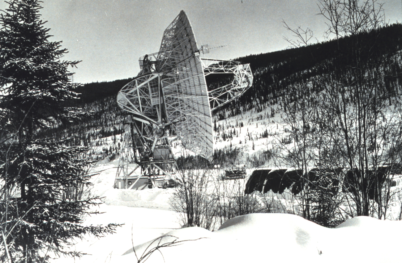 The large Command and Data Acquisition Station antenna at Gillmore Creek
