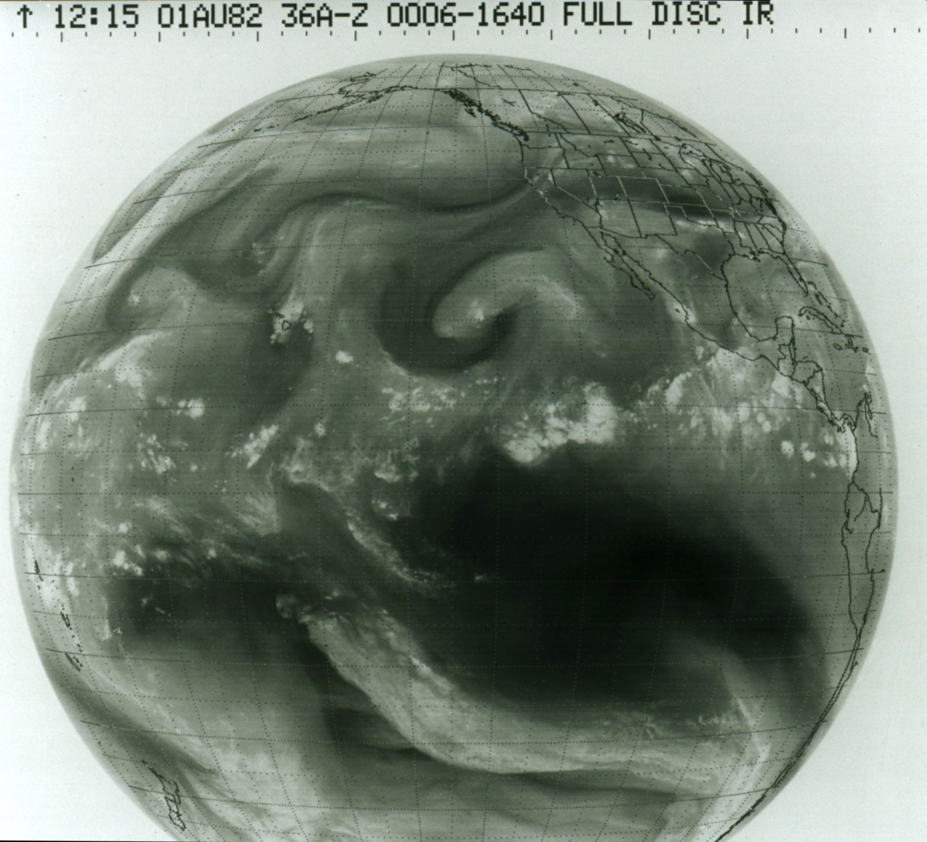 Water vapor imagery as seen from GOES