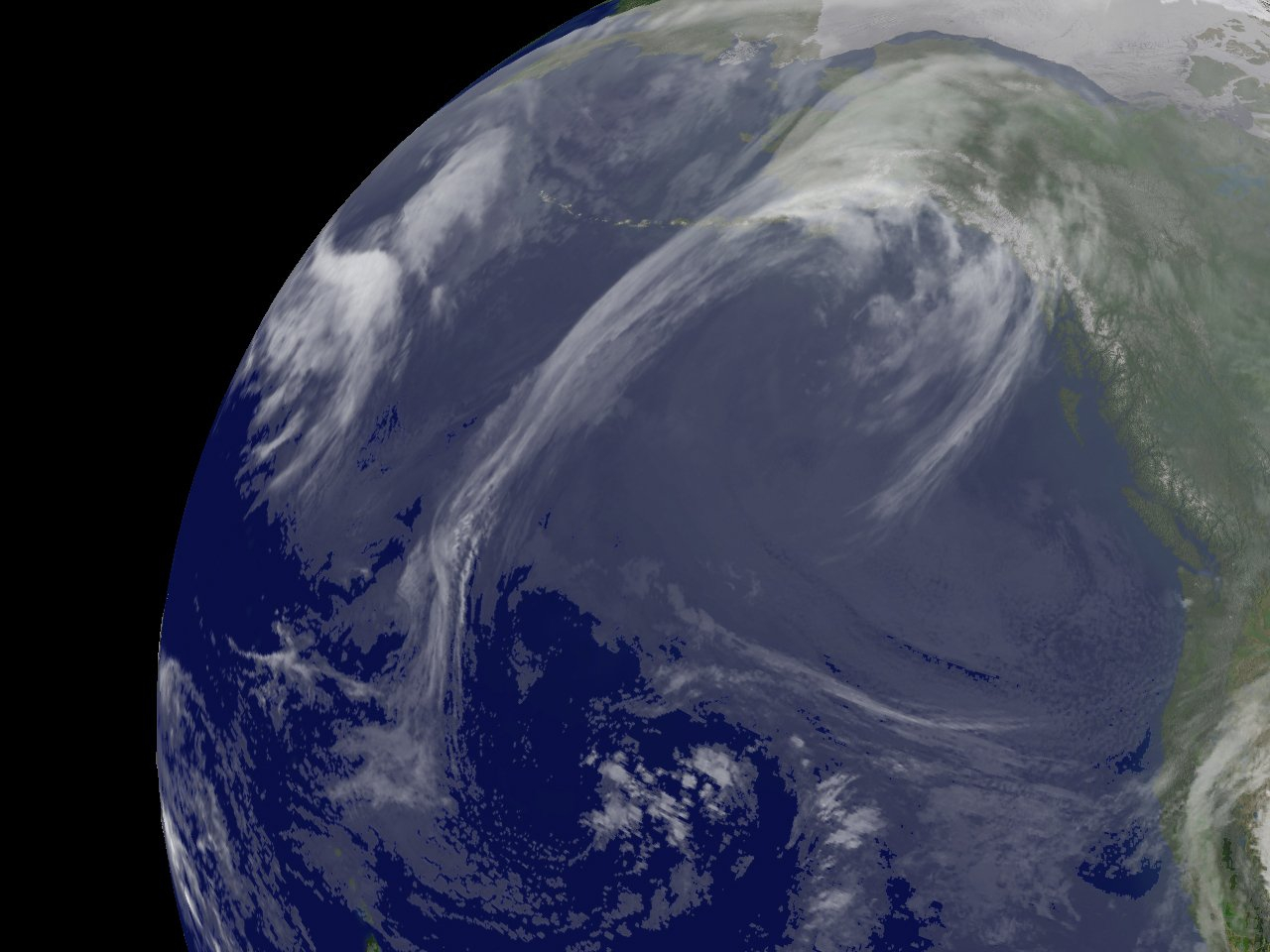 GOES infrared imagery is shown from over the East Pacific