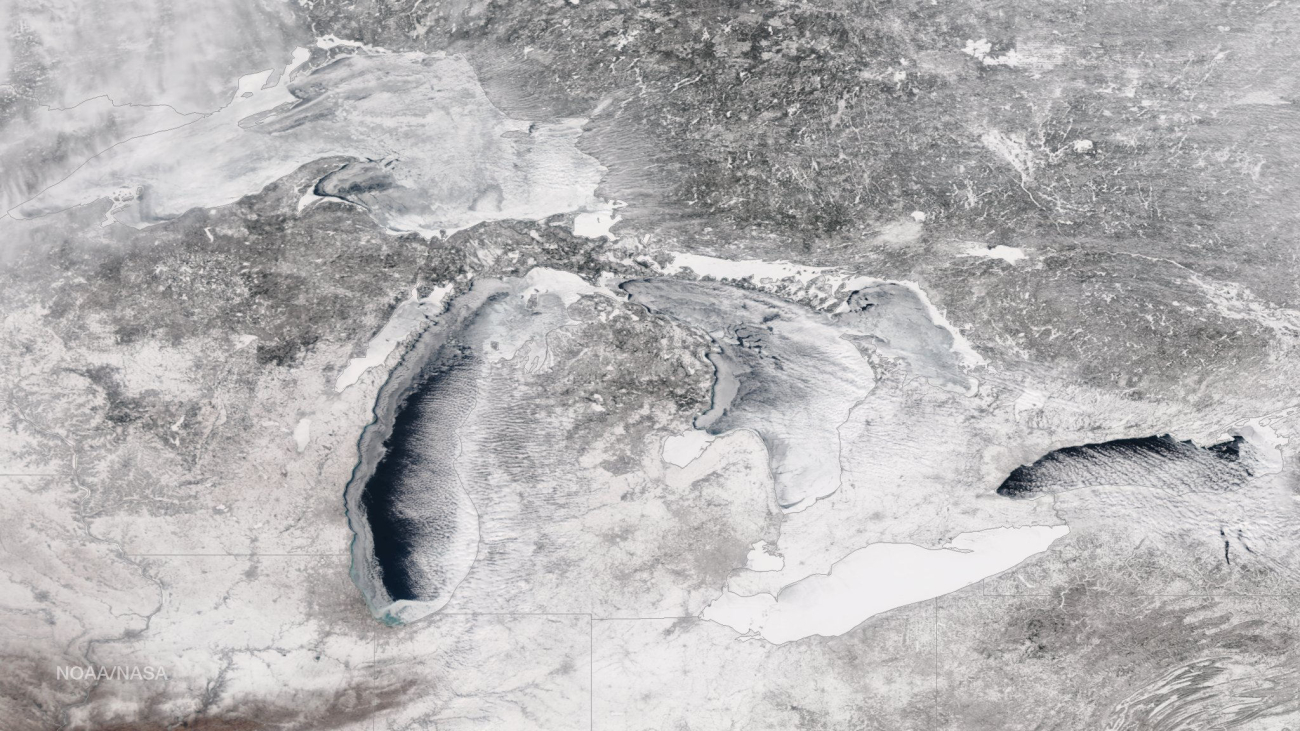 Great Lakes total ice cover approaches 85%, well above the long-term averageand closing in on 2014's mark of 92