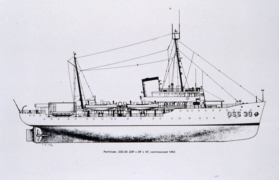Coast and Geodetic Survey Ship PATHFINDER - line drawing