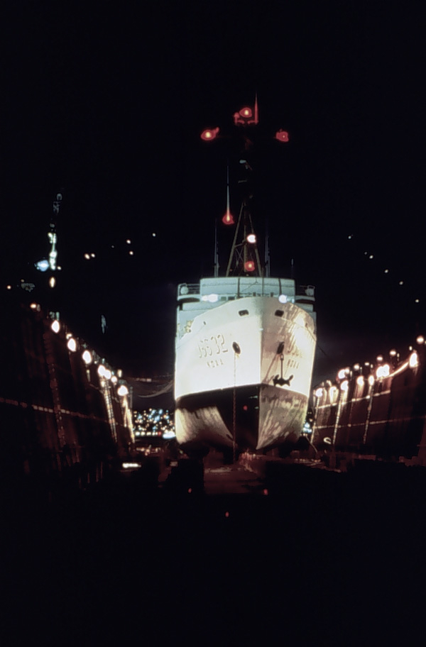 NOAA Ship SURVEYOR in drydock