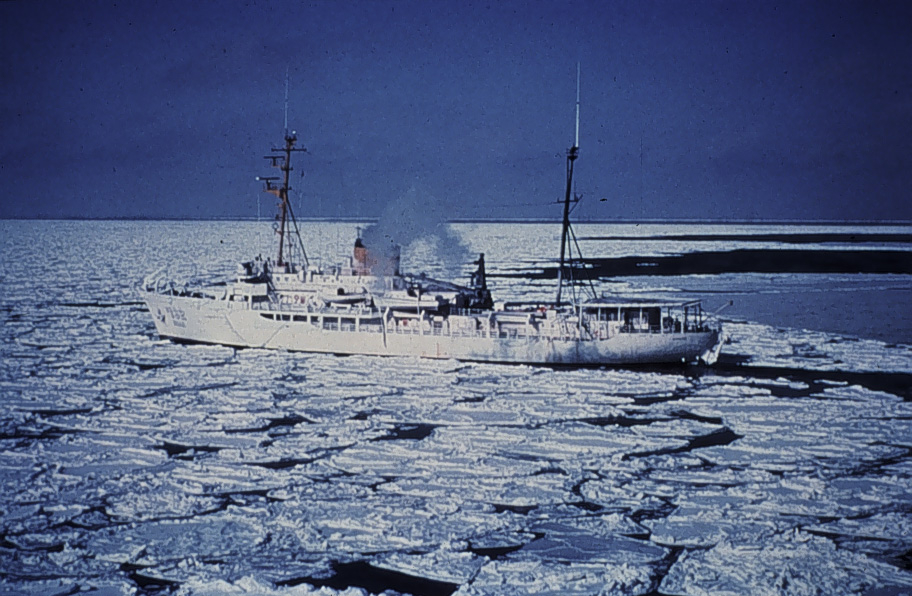 NOAA Ship SURVEYOR in pack ice