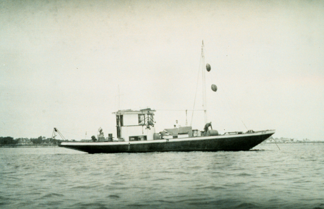 A charter boat used for current surveys in Boston Harbor