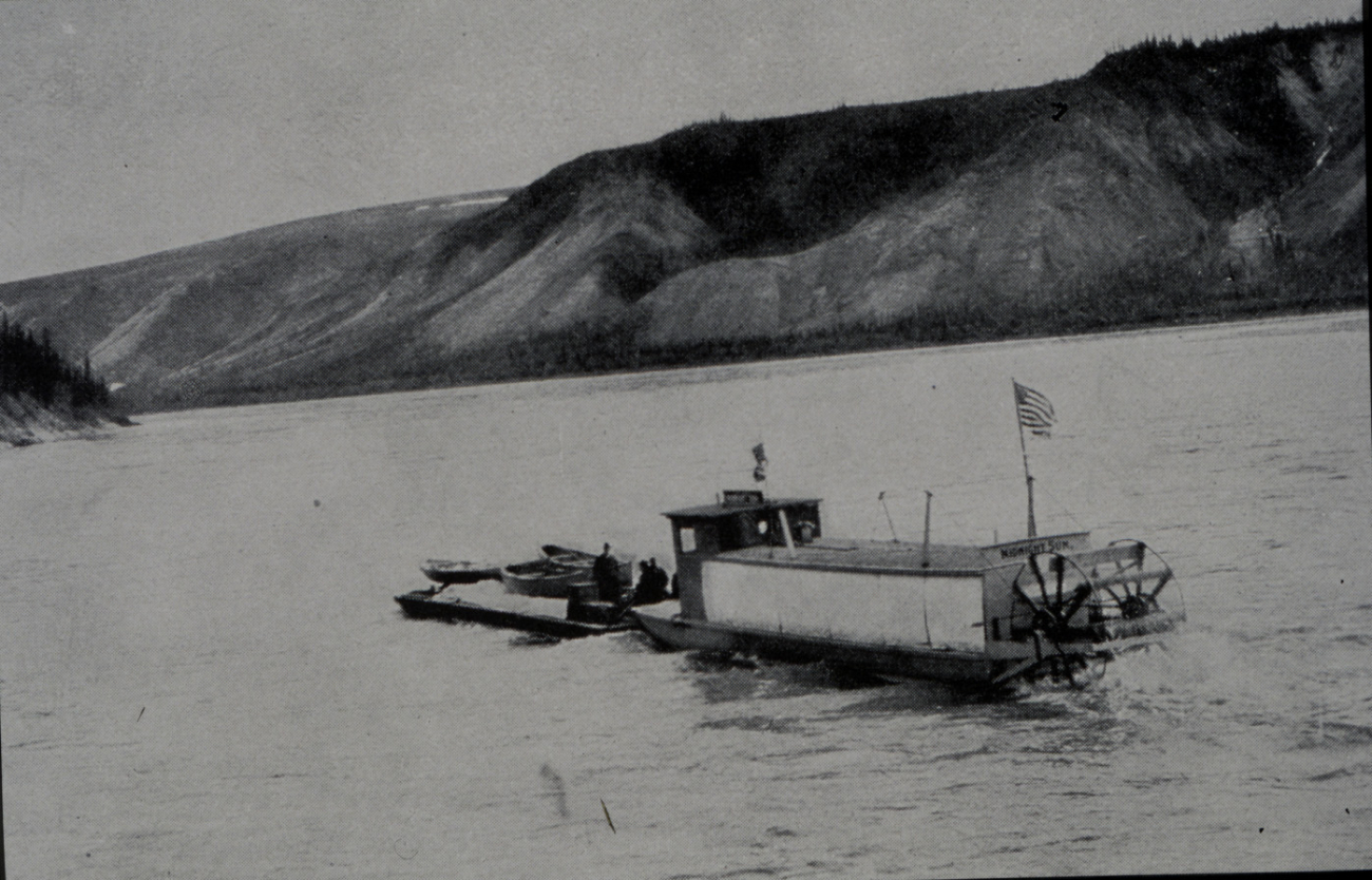 River boat MIDNIGHT SUN used to transport supplies on the Yukon River