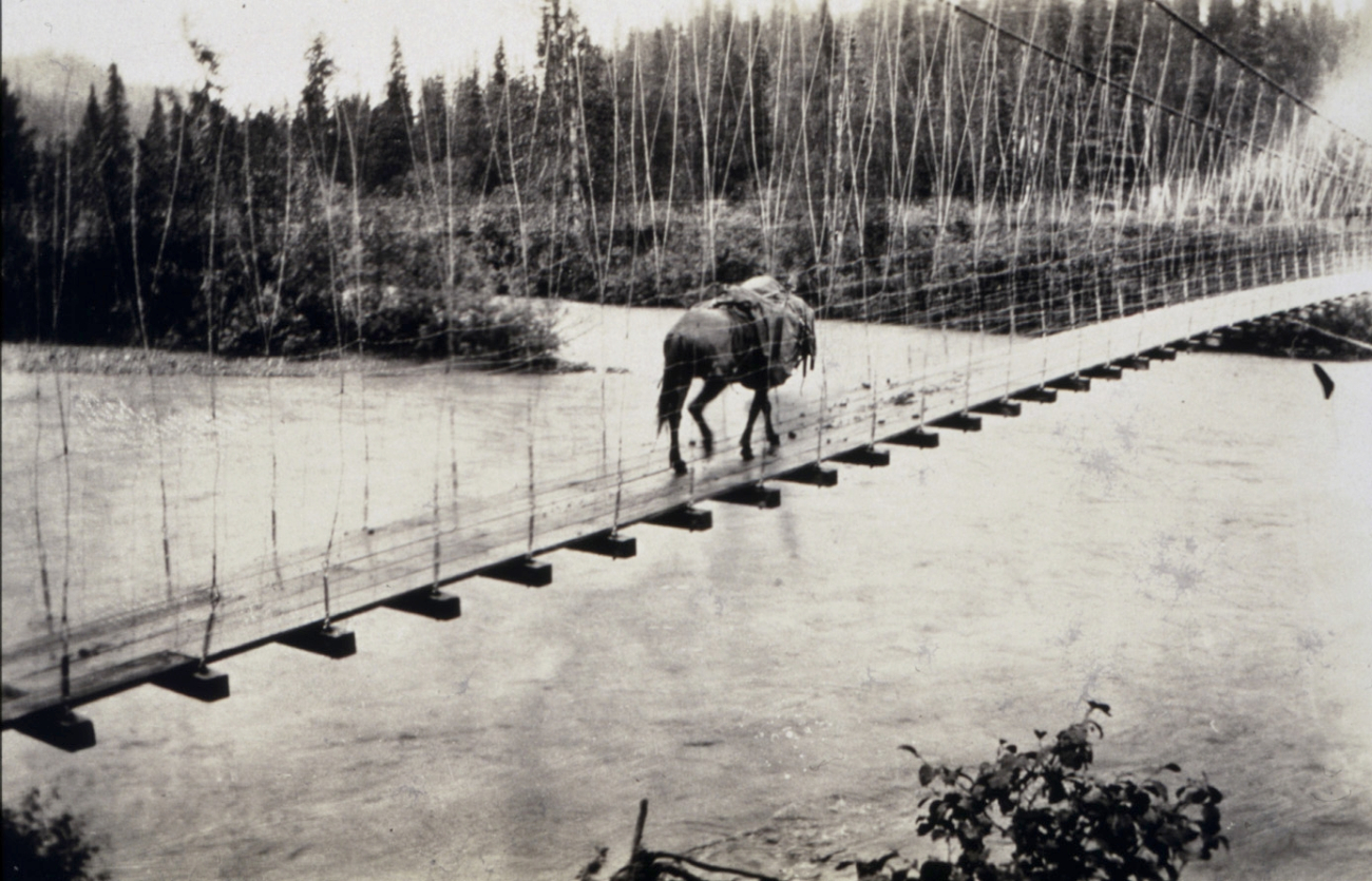 The easy way - a suspension bridge