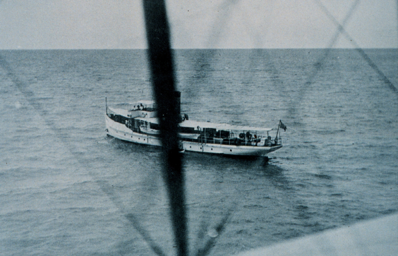 C&GS; Ship HYDROGRAPHER as seen from photogrammetric aircraft