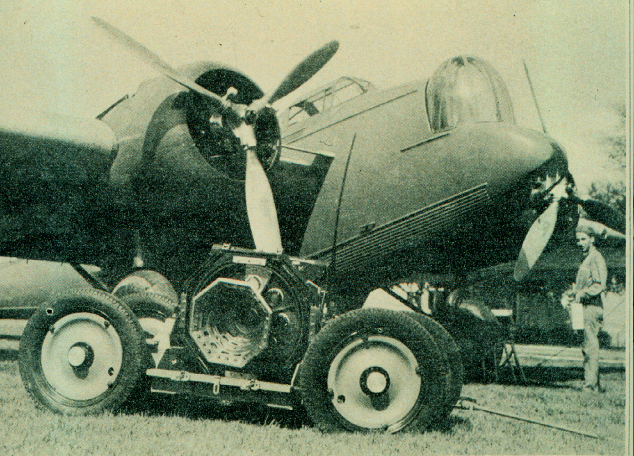 Martin B-10-B bomber used to test nine-lens camera