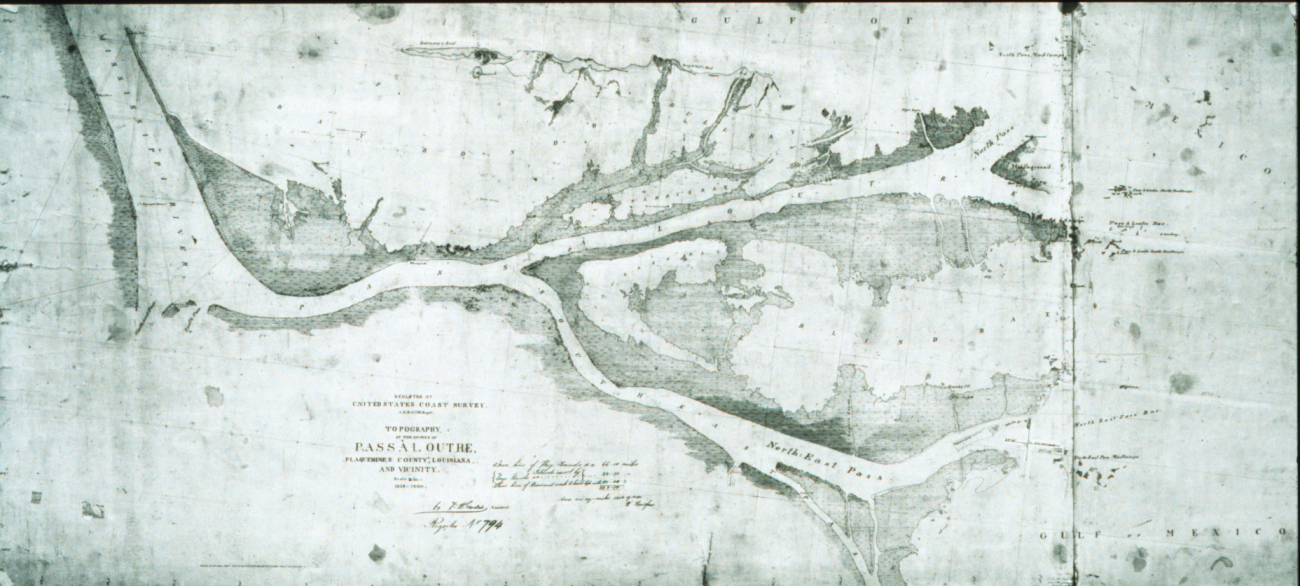 Topographic survey of Pass A'Loutre, Mississippi River entrance