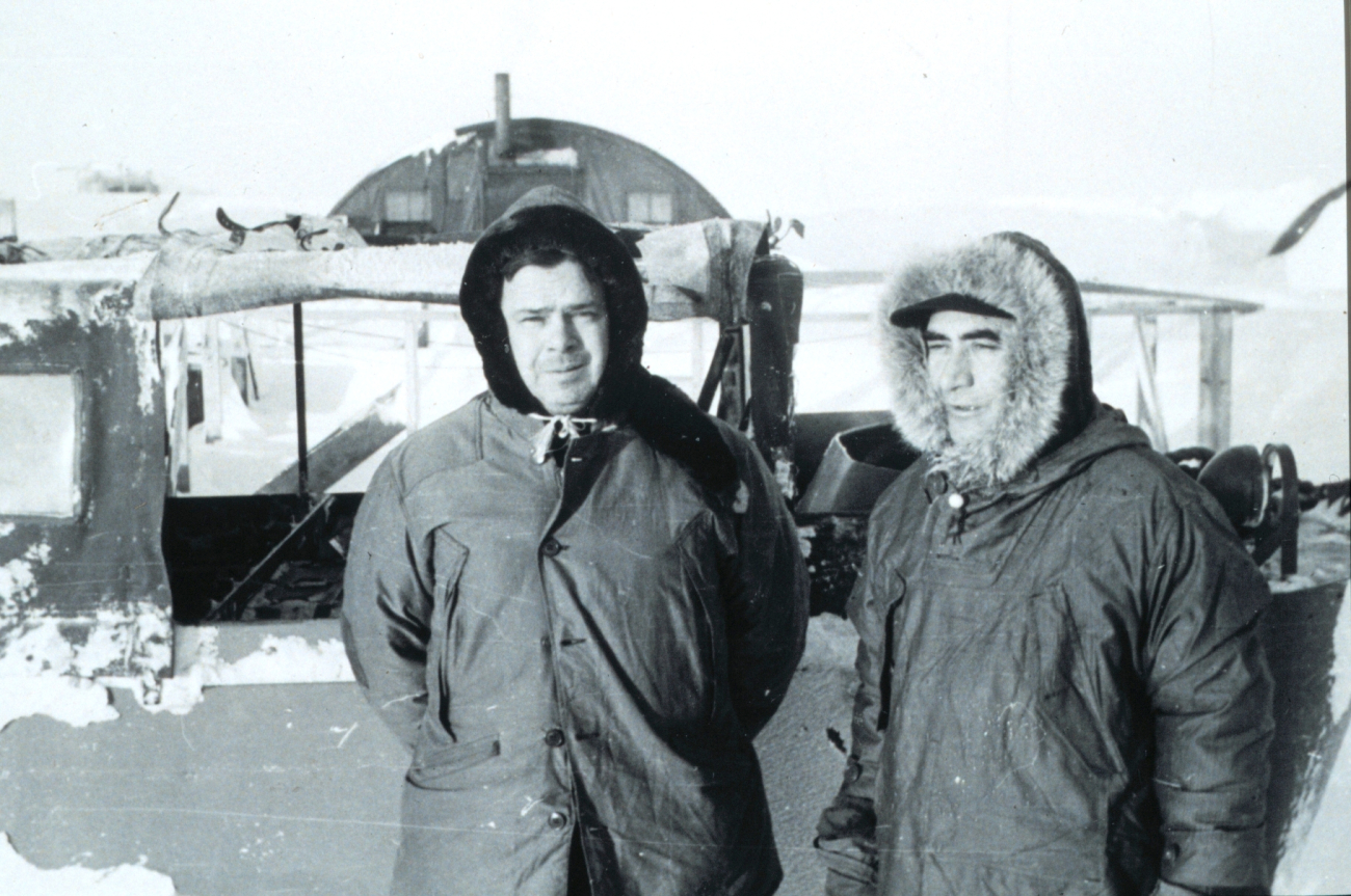 Arctic Field Party: Robert Earle on left, Don Jones on right