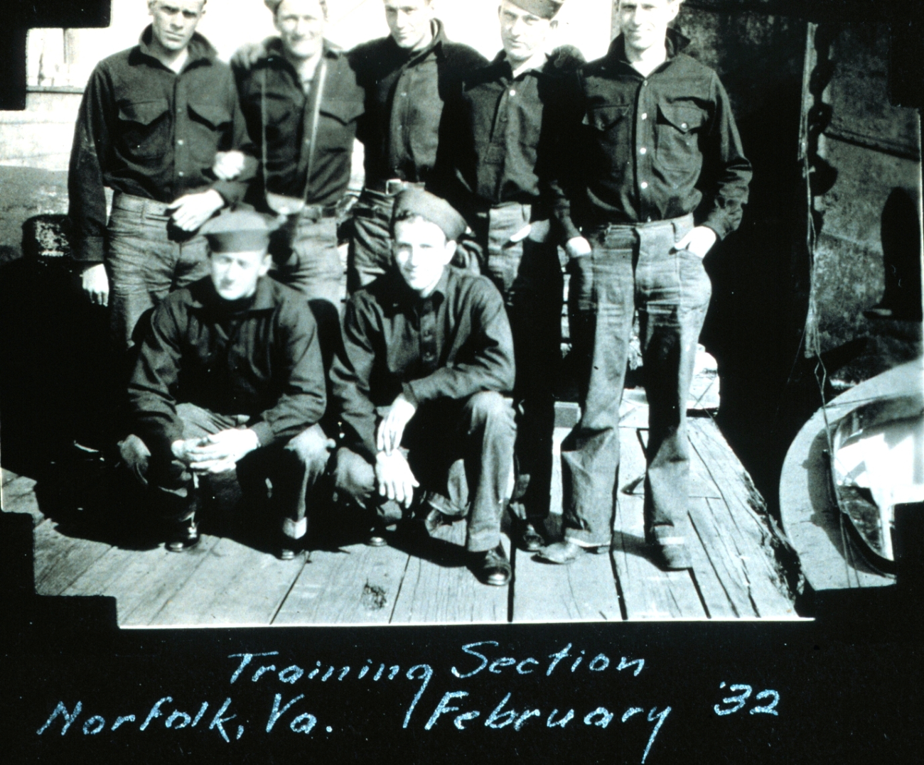 Deck officers in training for a commission in the United States Coast andGeodetic Survey, 1932