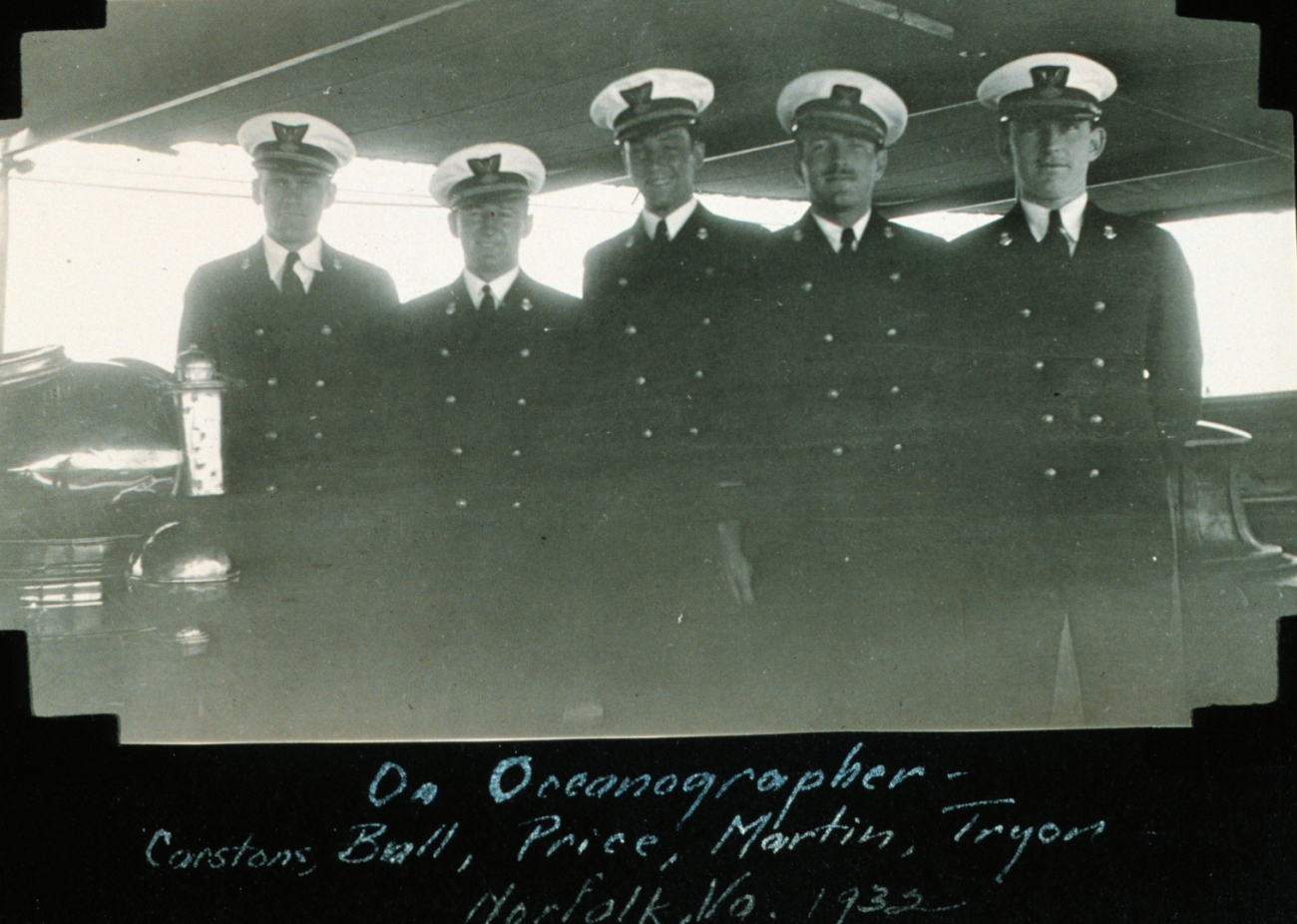 Officers on the OCEANOGRAPHER