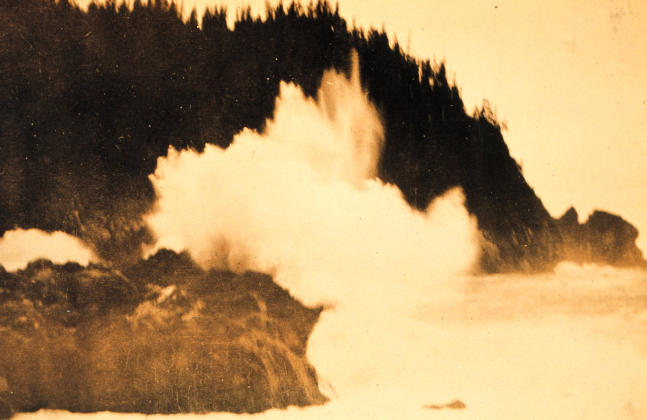 Alaska breakers as seen on the south coast of the Kenai Peninsula
