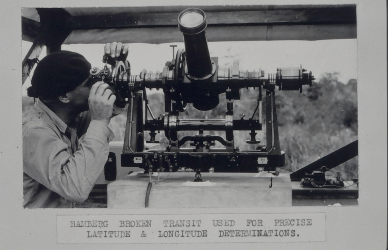 Ralph Woodworth at Bamberg broken telescope instrument