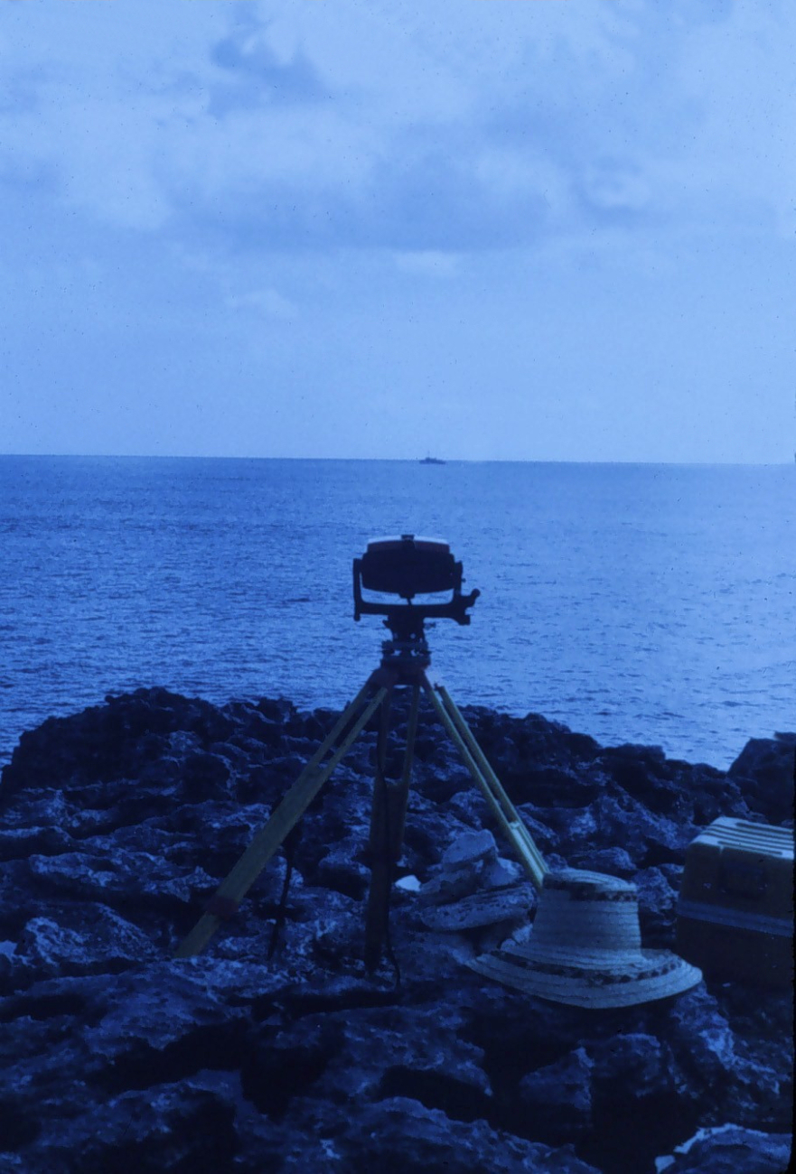 HP Model 3810 Total Station instrument used for calibrating shipnavigation system