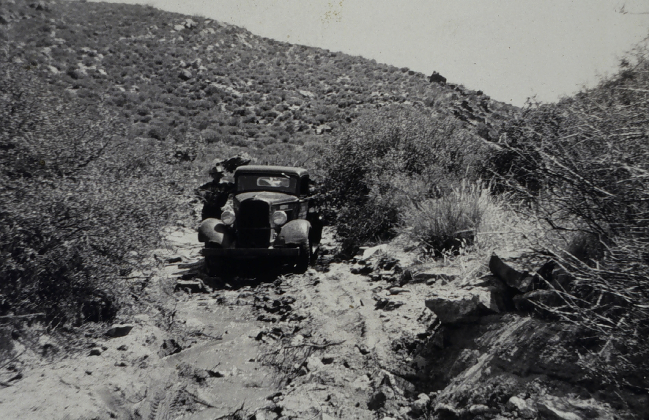A rough road in the Lake Mead area
