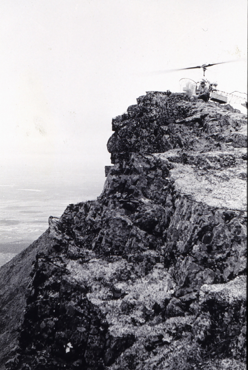 Helicopter operations on Tikchik Mountain
