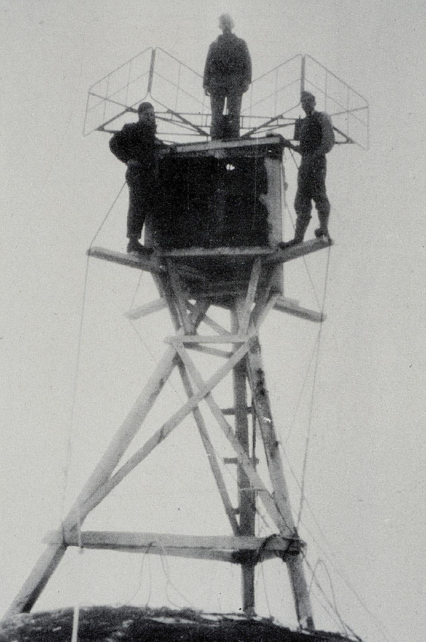 Shoran antenna at Cape Wrangell