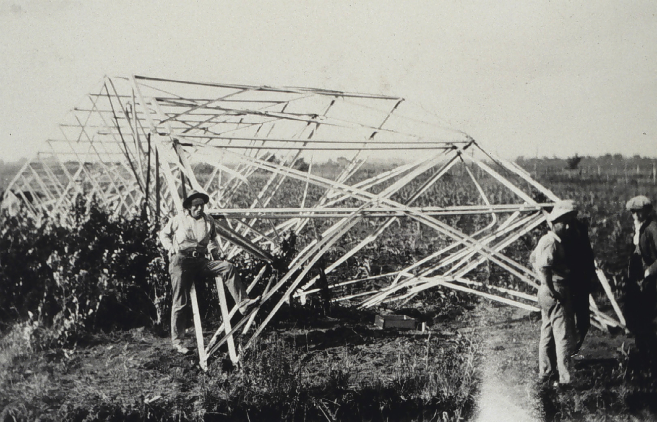A 90-foot tower wrecked by a storm