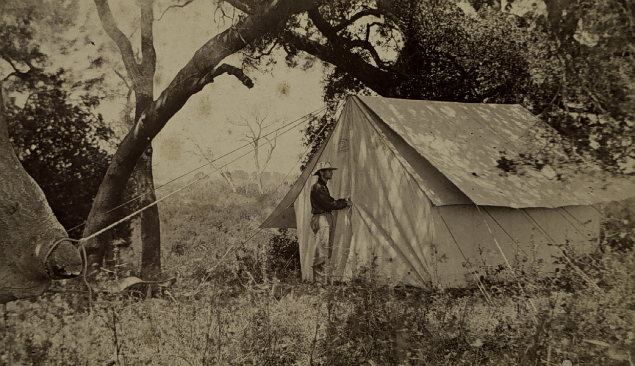 George Davidson camp near the San Lorenzo River