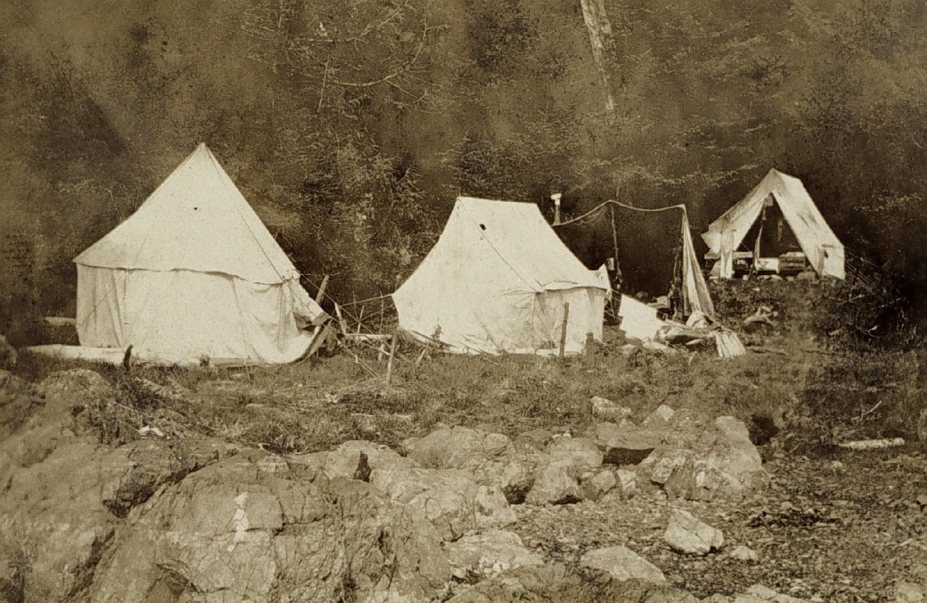 Another view of the camp at Minnie Bay