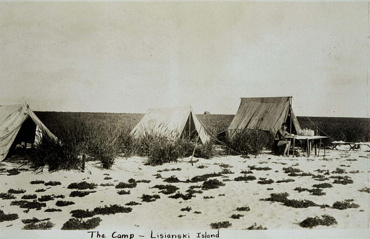 Camp on Lisianski Island