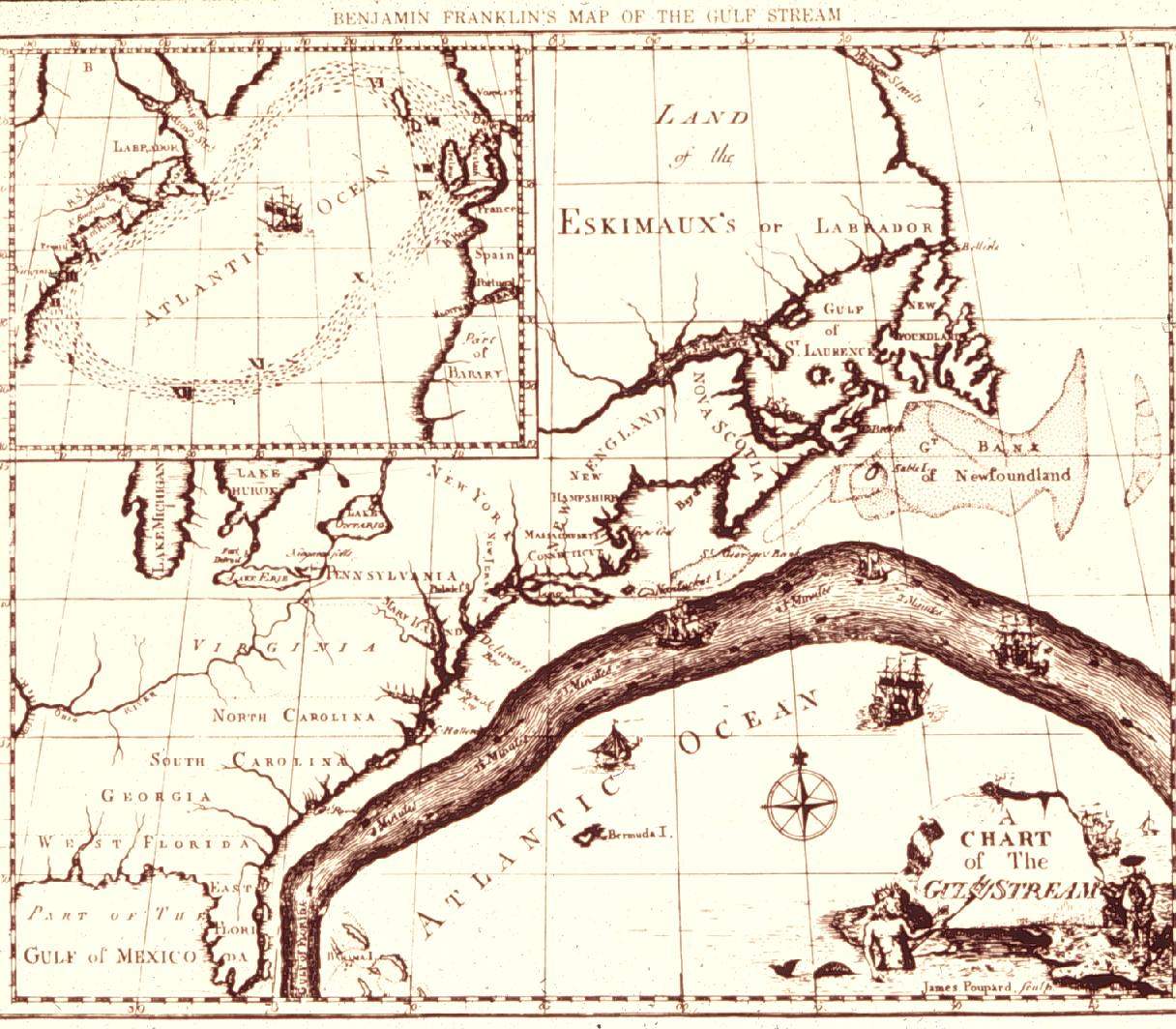 The Gulf Stream by Benjamin Franklin