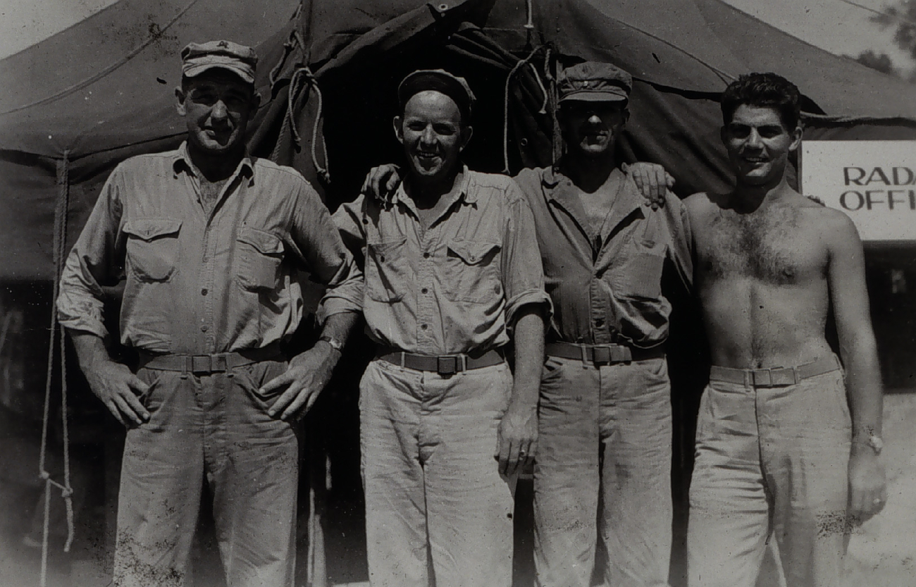 Emmett Sheridan, left center, with III Corps artillery headquarters