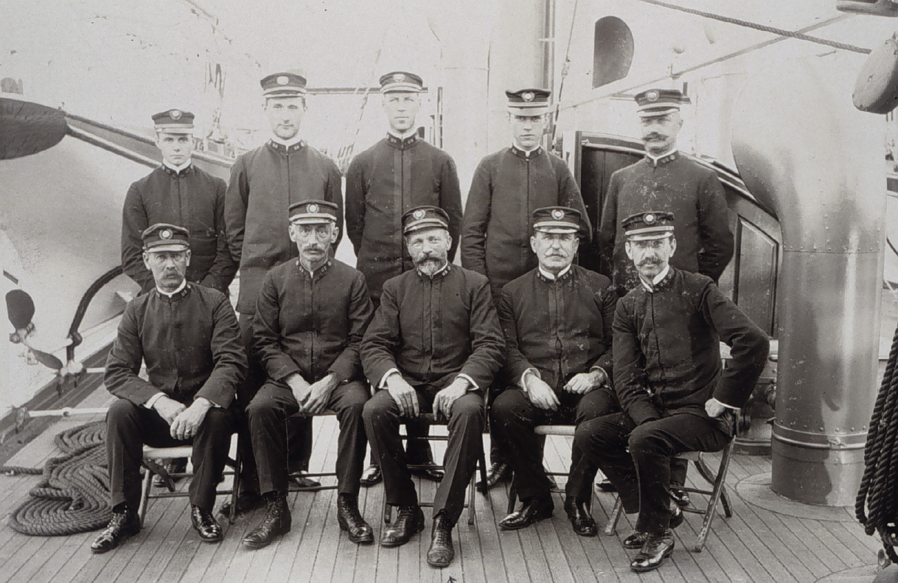 Officers on PATHFINDER on first trip