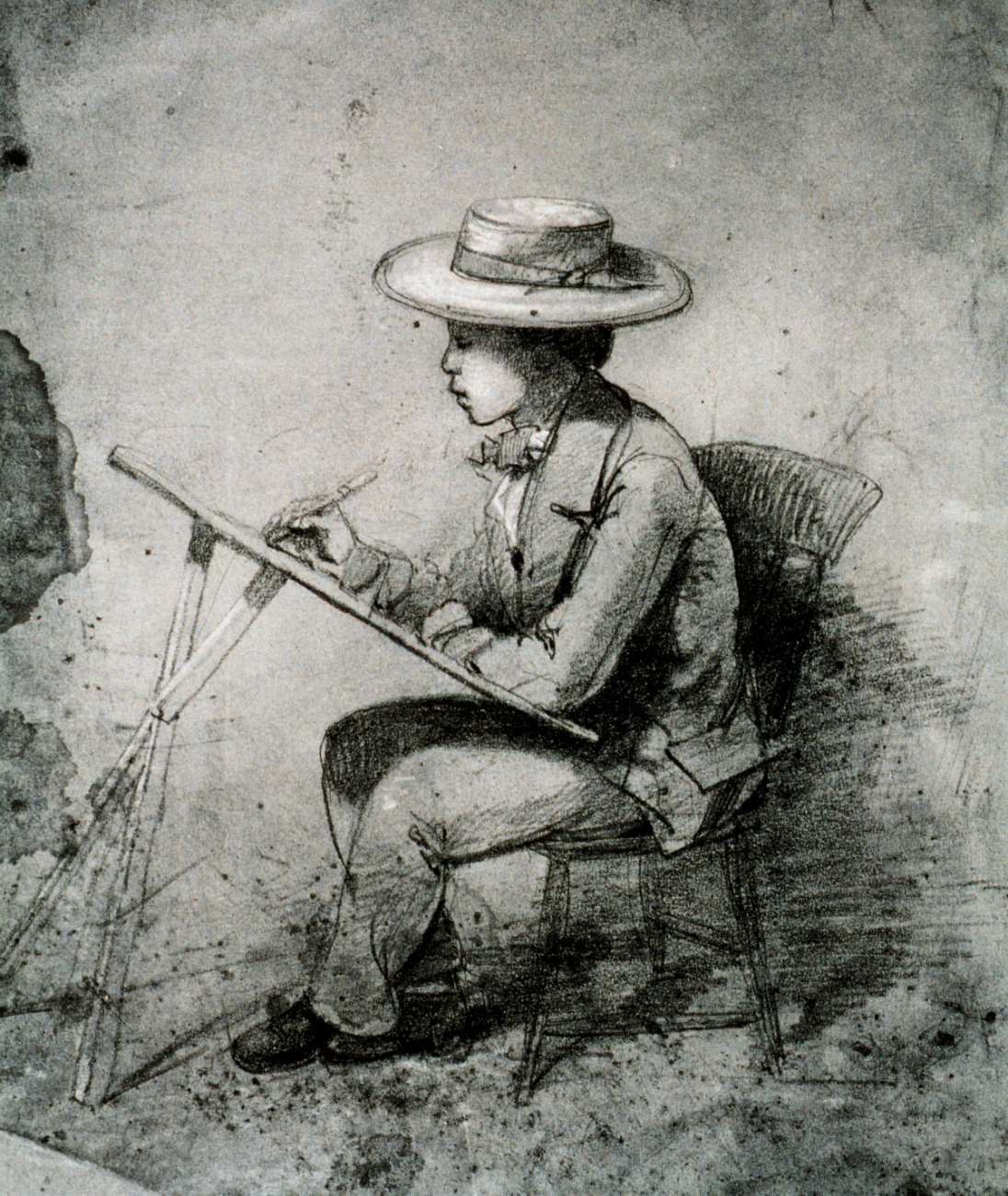 Sketch of John Ross Key by James McNeill Whistler