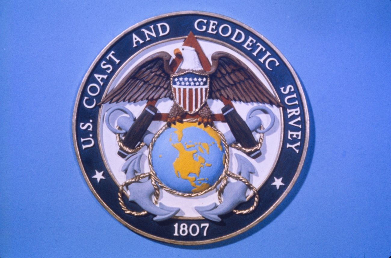 Colored version of Coast and Geodetic Survey emblem