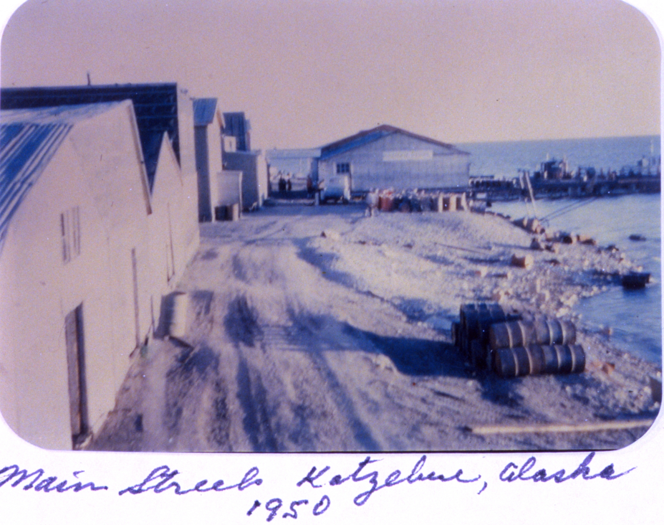 Main street of Kotzebue, Alaska in 1950