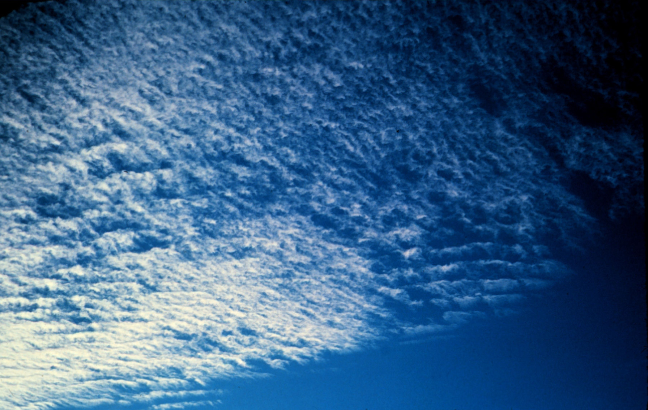 Thin altocumulus clouds